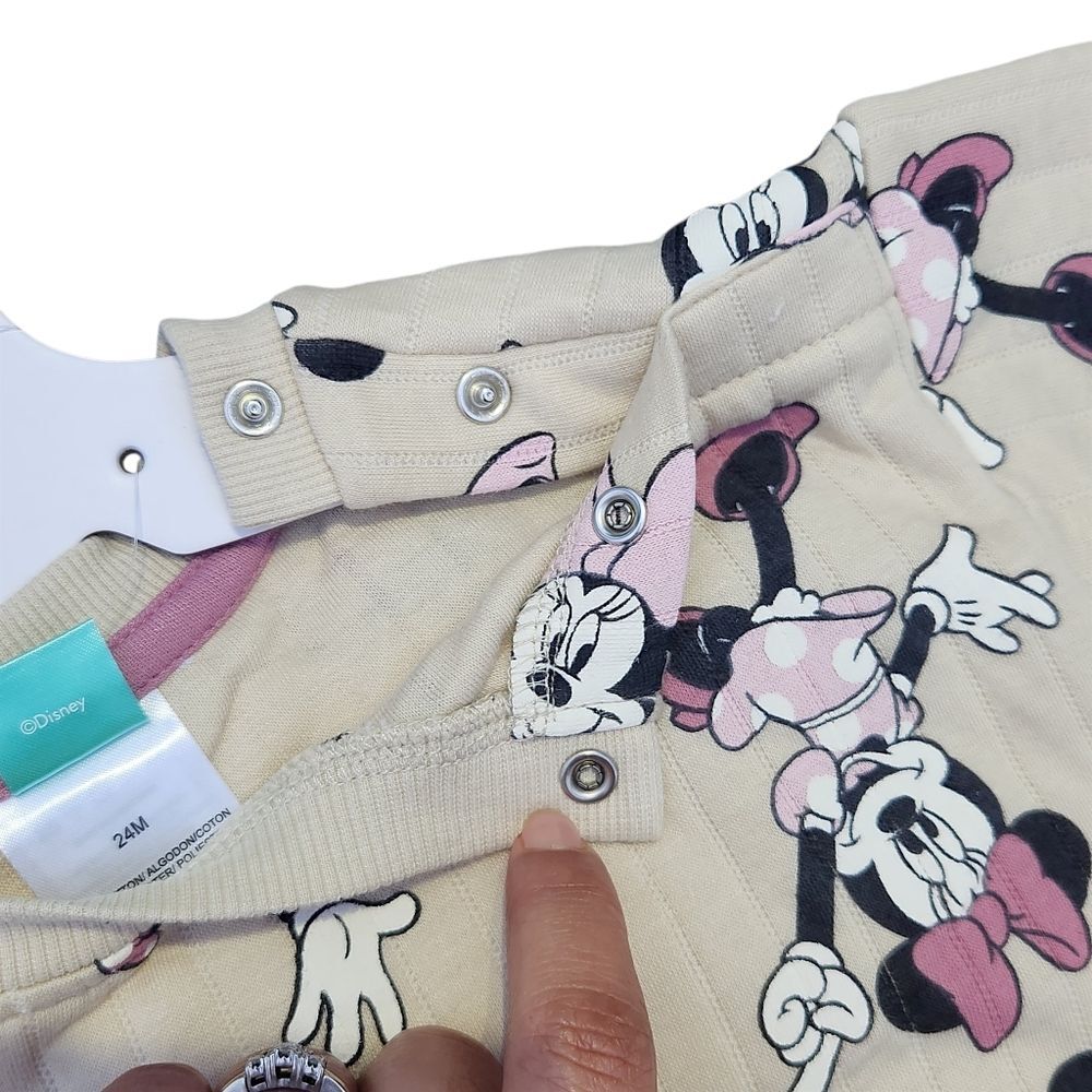 Disney Baby Minnie Mouse 4-Piece Bodysuits Long Sleeve Top Pant Set Kid 24 Month - Picture 5 of 12